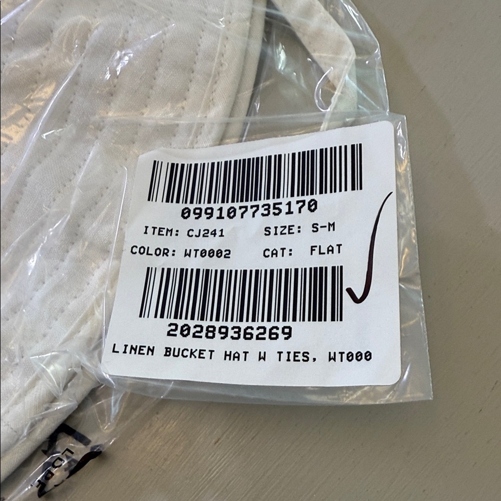 J. Crew Linen bucket hat with ties S-M - Picture 3 of 3
